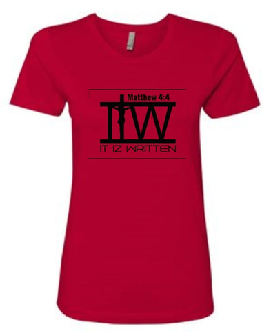 It iz Written Womens Red